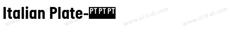 Italian Plate字体转换